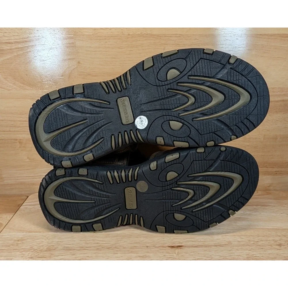 St Johns Bay Mens Brown Sport Hiking Sandals 016-6203 Size 10M‎ Hook Loop Straps